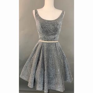 86944 Dark Silver Dress